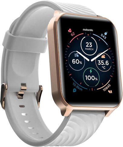 Motorola Moto Watch 70 - Health and Fitness Bluetooth Smartwatch for Every Day Wear, Advanced Health Features, Up to 10 Days Battery Life - Compatible with Android and iOS - Rose Gold in Kuwait