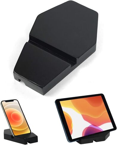 Gothic Coffin Phone Holder - Spooky Dark Aesthetic Desk Tablet Stand, Wooden Black Mobile Holder for iPhone iPad Smartphones & Tablets in Kuwait