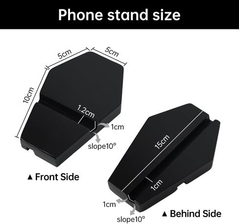 Gothic Coffin Phone Holder - Spooky Dark Aesthetic Desk Tablet Stand, Wooden Black Mobile Holder for iPhone iPad Smartphones & Tablets in Kuwait