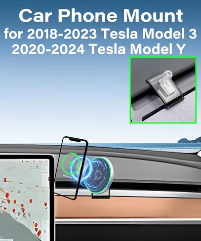 Car Phone Holder for Tesla Model 3 2018-2023/Model Y 2020-2024 Accessories in Kuwait
