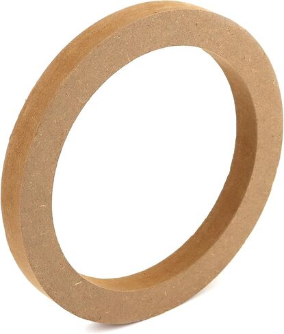 QWORK Wooden Speaker Spacer Rings, 8 Pcs 6.5" Car MDF Speaker Ring, MDF Tweeter Wood Rings for 6.5 Inch Speakers in Kuwait