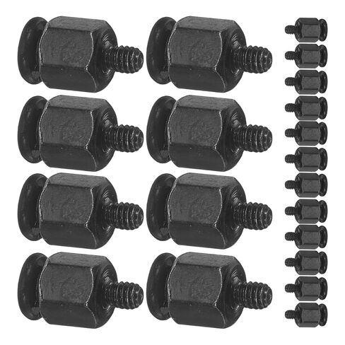 STOBAZA 20pcs M.2 SSD Mounting Screws for Gaming PC and Laptop Motherboards, Steel Computer Case Screws Compatible with Asus, Black Finish for DIY Maintenance in Kuwait