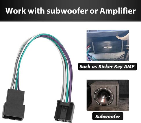 RED WOLF Dash Tweeter Wiring Harness w/Radio Add Amplifier Subwoofer Wire T-Harness Replacement for Toyota Camry RAV4 Tacoma Corolla Non-JBL System 2018-2021 in Kuwait