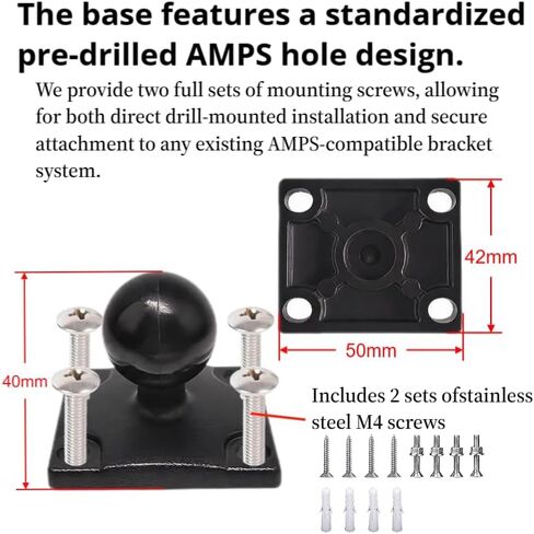 Phone Mount, AMPS Aluminum Base, 4.8-7.2" Phones in Kuwait