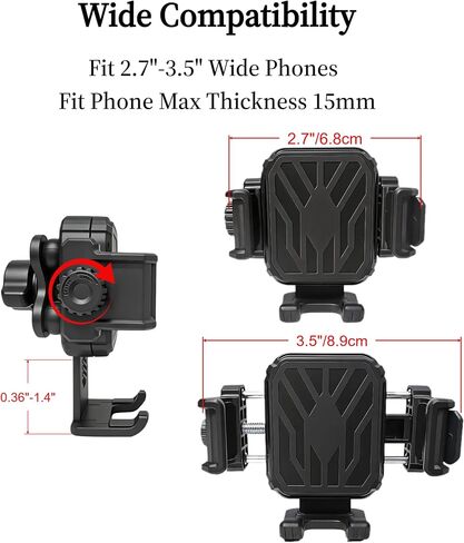Phone Mount, AMPS Aluminum Base, 4.8-7.2" Phones in Kuwait