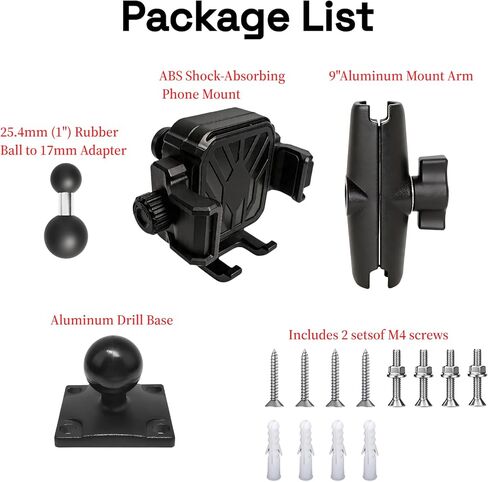 Phone Mount, AMPS Aluminum Base, 4.8-7.2" Phones in Kuwait