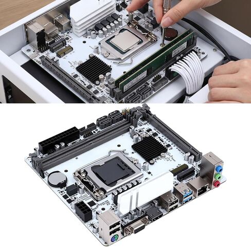 Cuifati H510 ITX Motherboard for LGA1200, Dual Channel DDR4 64GB, M.2 NVMe PCIe 3.0 X4, with VGA Ports for Desktop PC in Kuwait