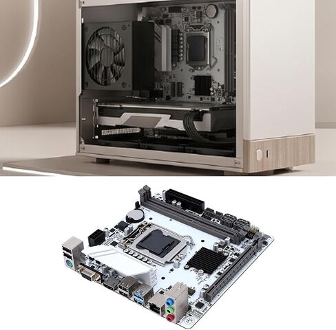 Cuifati H510 ITX Motherboard for LGA1200, Dual Channel DDR4 64GB, M.2 NVMe PCIe 3.0 X4, with VGA Ports for Desktop PC in Kuwait