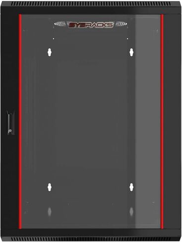 Sysracks - Network Data Cabinet - 15U Rack Mount - Wall Mount IT Rack - Locking - Server Rack - 18-Inch deep Data Rack - Locking Server Rack Cabinet Glass Door in Kuwait