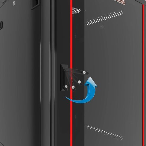 Sysracks - Network Data Cabinet - 15U Rack Mount - Wall Mount IT Rack - Locking - Server Rack - 18-Inch deep Data Rack - Locking Server Rack Cabinet Glass Door in Kuwait