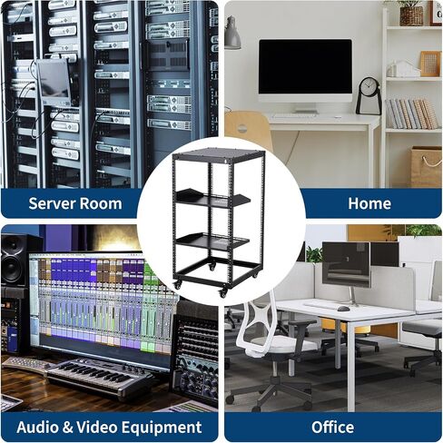 20U Open Frame Network Rack Heavy Duty Steel Server Rack Shelf in Kuwait
