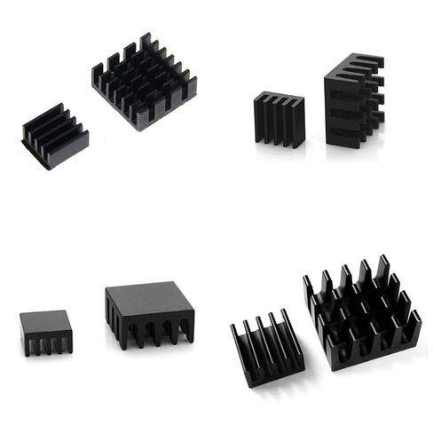 2pcs 2pcs Aluminum Heat Sink Cooler Kit Black in Kuwait