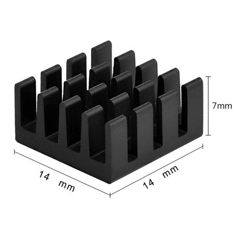 8pcs 8pcs Black Aluminum Heatsink Cooler Kit for Ic Regulators in Kuwait