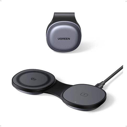 UGREEN MagFlow 25W Pocket-Sized 2-in-1 Foldable Wireless Charger in Kuwait