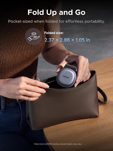 UGREEN MagFlow 25W Pocket-Sized 2-in-1 Foldable Wireless Charger in Kuwait