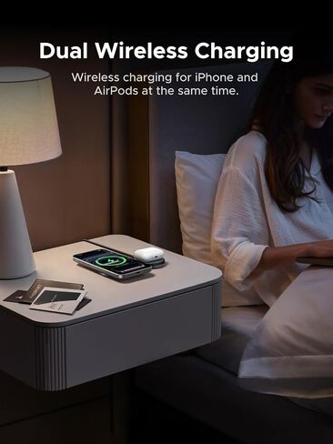 UGREEN MagFlow 25W Pocket-Sized 2-in-1 Foldable Wireless Charger in Kuwait