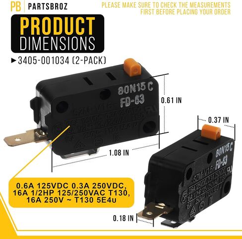Microwave Door Switch for Samsung ME18H704SFG/AA in Kuwait