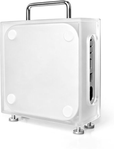 Retro Acrylic Protective Case for Mac mini M4 with Magnetic Side Panel in Kuwait