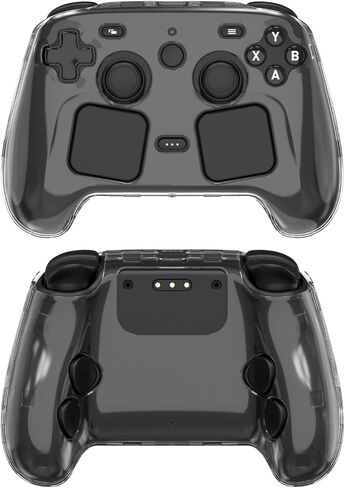 Transparent Dust-Proof Shock-Resistant Protective Case for Steam Controller 2, Full Wrap Clear Hard Shell Game Controller Protective Cover for Steam Controller 2，1 in Kuwait