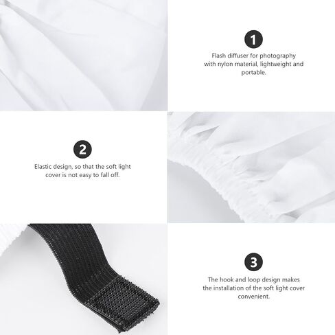 Foldable Flash Diffuser White Nylon Softbox for Outdoor Photography in Kuwait