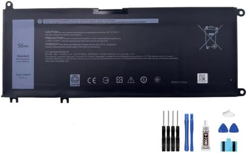 compatible For Dell Inspiron 13 7353 7577 7778 7779 4WN0Y M245Y JYFV9 Latitude 3310 P95G P95G002 LCD Display Touch Screen Digitizer Full Assembly battery 4WN0Y + Free Tools ，For 4WN0Y battery in Kuwait