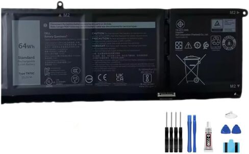 compatible For Dell Inspiron 14 Plus (7420), 16 2-in-1 (5635) 15 (3530) Vostro 15 (3530) Latitude14 (3445) LCD Display Touch Screen Digitizer Assembly battery TN70C+Free Tools，For TN70C battery in Kuwait