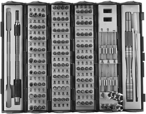 Baoblaze Screwdriver Repair Kit Set Tools Bits Handle Extension Organizer S2 Alloy Steel Precision Electronics Suitable for laptop maintenance game console DIY in Kuwait