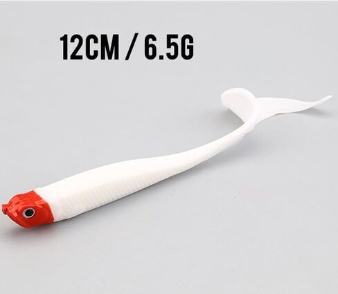 Pack of 15 Mini Soft Bait Swimbait 12cm T Tail Fishing Lure Shad Wobbler Soft Baits Silicone Fishing Supplies Artificial Bait in Kuwait