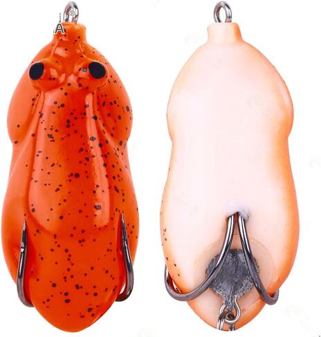 5pcs Frog Fishing Lures 6cm-13g Silicone Bait with Jump Soft Plastic Frog Spoon Soft Top Bait Frog Hooks Baits Wobblers Crankbaits in Kuwait