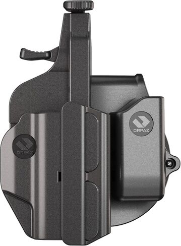 Orpaz T41 Adjustable and Modular Springfield XD Holster Compatible with OWB SXD Holder with Light/Laser/Optics, Paddle with Mag Holder - Unisex - Will Secure Your Handgun with a Tactical Appearance in Saudi Arabia