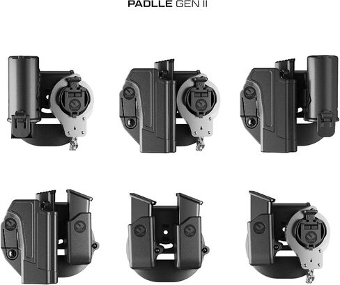 Orpaz T41 Adjustable and Modular Springfield XD Holster Compatible with OWB SXD Holder with Light/Laser/Optics, Paddle with Mag Holder - Unisex - Will Secure Your Handgun with a Tactical Appearance in Saudi Arabia