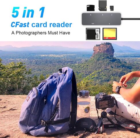 TypeC3.0 Multiple Card Reader for CFasts CFXD SDTF with Fast Speed Data Transfer Type C Reader in Saudi Arabia