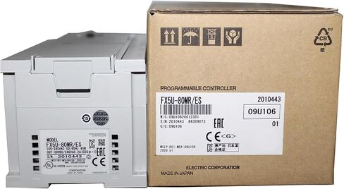 FX5U-80MR/ES New and Sealed in Box FX5U80MR/ES 1 Year Warranty in Saudi Arabia