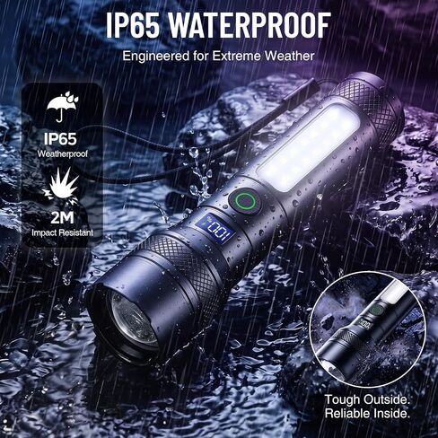 Black Light Flashlight Rechargeable, 395nm UV Flashlight, UV & White Light in Kuwait