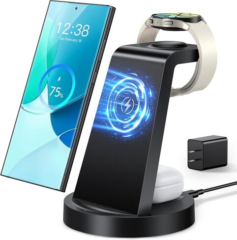 Wireless Charger for Samsung: 3 in 1 Wireless Charging Station in Kuwait