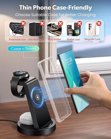 Wireless Charger for Samsung: 3 in 1 Wireless Charging Station in Kuwait