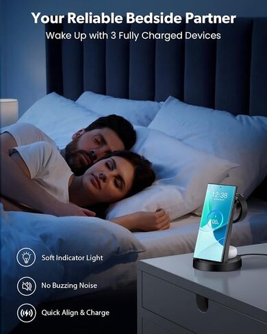 Wireless Charger for Samsung: 3 in 1 Wireless Charging Station in Kuwait
