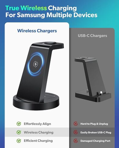 Wireless Charger for Samsung: 3 in 1 Wireless Charging Station in Kuwait