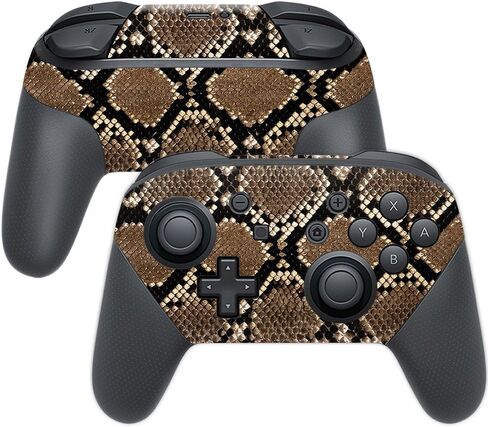 MightySkins Skin Compatible with Nintendo Switch Pro Controller - Rattler | Protective, Durable, and Unique Vinyl Decal wrap Cover | Easy to Apply, Remove, and Change Styles | Made in The USA in Kuwait