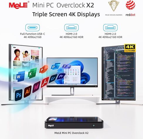 MeLE Overclock X2 Mini PC N150 16GB DDR4 512GB SSD Small Desktop Computers in Kuwait
