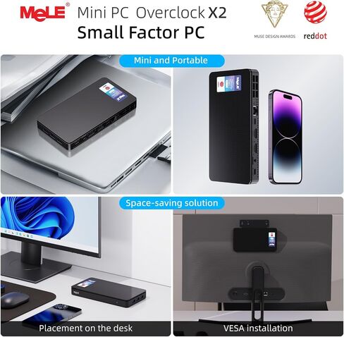 MeLE Overclock X2 Mini PC N150 16GB DDR4 512GB SSD Small Desktop Computers in Kuwait