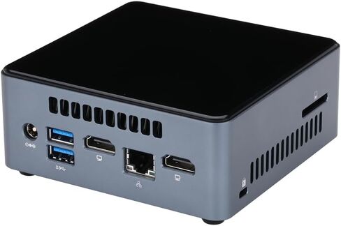 Micro Firewall Appliance/Mini PC, 2*DDR4 /J5005 4 Core Processor, Mini Computer 8G RAM 128G SSD,Desktop Computer 4K 2HD,USB3.0,WiFi/Win10/Linux,Realtek Gigabit Ethernet Card for Home Office, Business in Kuwait