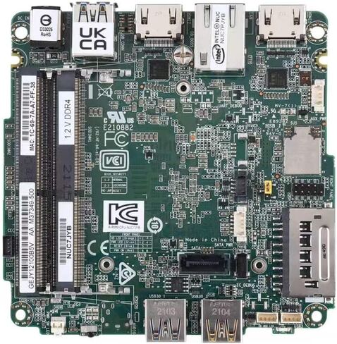 Micro Firewall Appliance/Mini PC, 2*DDR4 /J5005 4 Core Processor, Mini Computer 8G RAM 128G SSD,Desktop Computer 4K 2HD,USB3.0,WiFi/Win10/Linux,Realtek Gigabit Ethernet Card for Home Office, Business in Kuwait