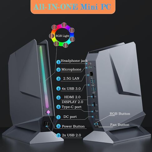 Mini Gaming PC, Intel Core i9-13900HX/GeForce RTX 4060 8G, 32GB RAM 1TB SSD in Kuwait