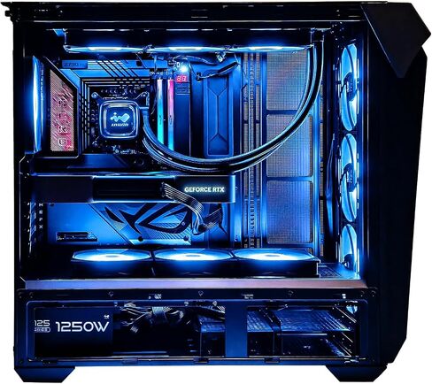 InWin Covalent Full Tower Case, AI Workstation & Gaming Case, MB up to EEB, 8 PCI-E Slots, GPU Support to 480mm, 4 Fans Pre-Installed (Up to 13 Fans), Radiator Up to 420mm, ATempered Glass in Kuwait
