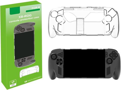 Clear Crystal Case for ASUS ROG Ally XB Game Console,Transparent PC Protective Cover with Kickstand&Ergonomic Grip,Shockproof and Sweatproof in Kuwait