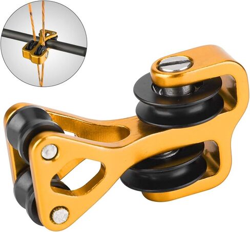 Archery Compound Bow Cable Slide, Aluminium Alloy String Splitter Roller Glide Replacement for Shooting Hunting Archery in Saudi Arabia