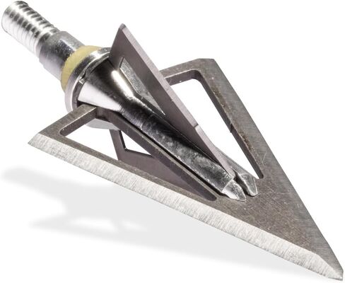 Swhacker #253 Razor Series Fixed 4-Blade Broadhead, 100 Grain, 1" Cut, 35° Blade Angle, Archery Hunting Broadheads, 3 Pack in Kuwait