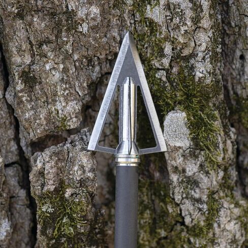 Swhacker #253 Razor Series Fixed 4-Blade Broadhead, 100 Grain, 1" Cut, 35° Blade Angle, Archery Hunting Broadheads, 3 Pack in Kuwait