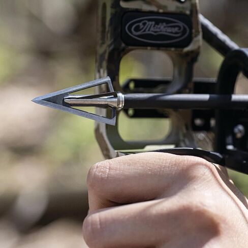 Swhacker #253 Razor Series Fixed 4-Blade Broadhead, 100 Grain, 1" Cut, 35° Blade Angle, Archery Hunting Broadheads, 3 Pack in Kuwait